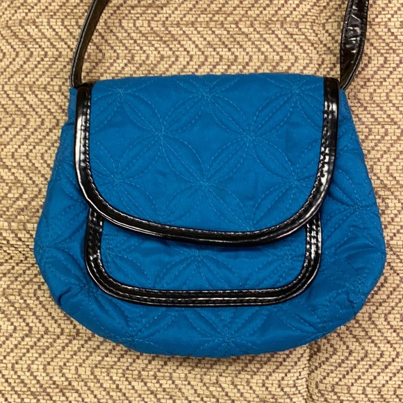 Avon Blue Quilted Fabric Cross-Body Bag - Picture 3 of 7